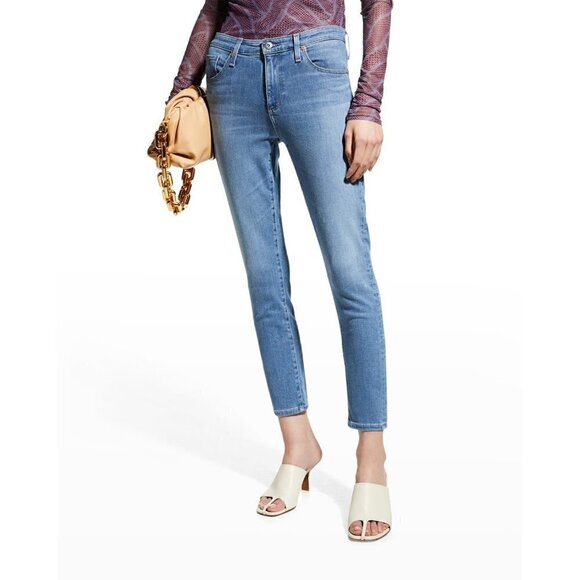 NWOT Adriano Goldschmied Prima Mid Rise Skinny Jeans Blue 28